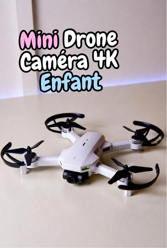 Mini Drone Caméra 4K Enfant – Ultra Stable, 3 Batteries Incluses